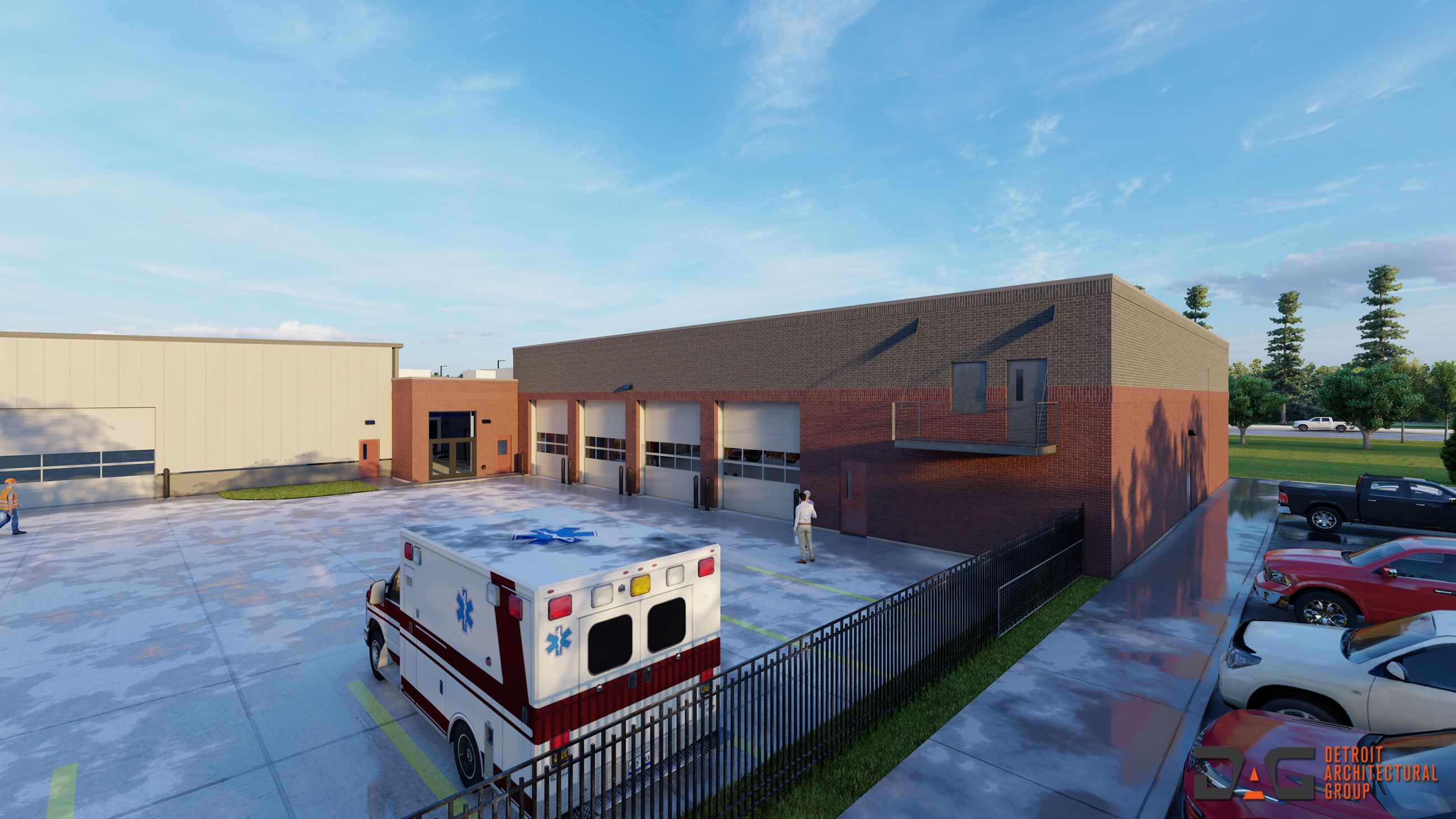 Fire Station 1 DPW Building Mock Up GBT